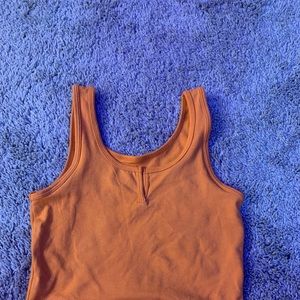Orange cropped tank top from target